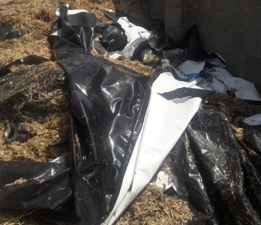 ASAJA Salamanca solicita a la Diputación información detallada sobre la gestión de residuos plásticos Plásticos, en una tierra de la provincia salmantina. Foto: ASAJA Salamanca.