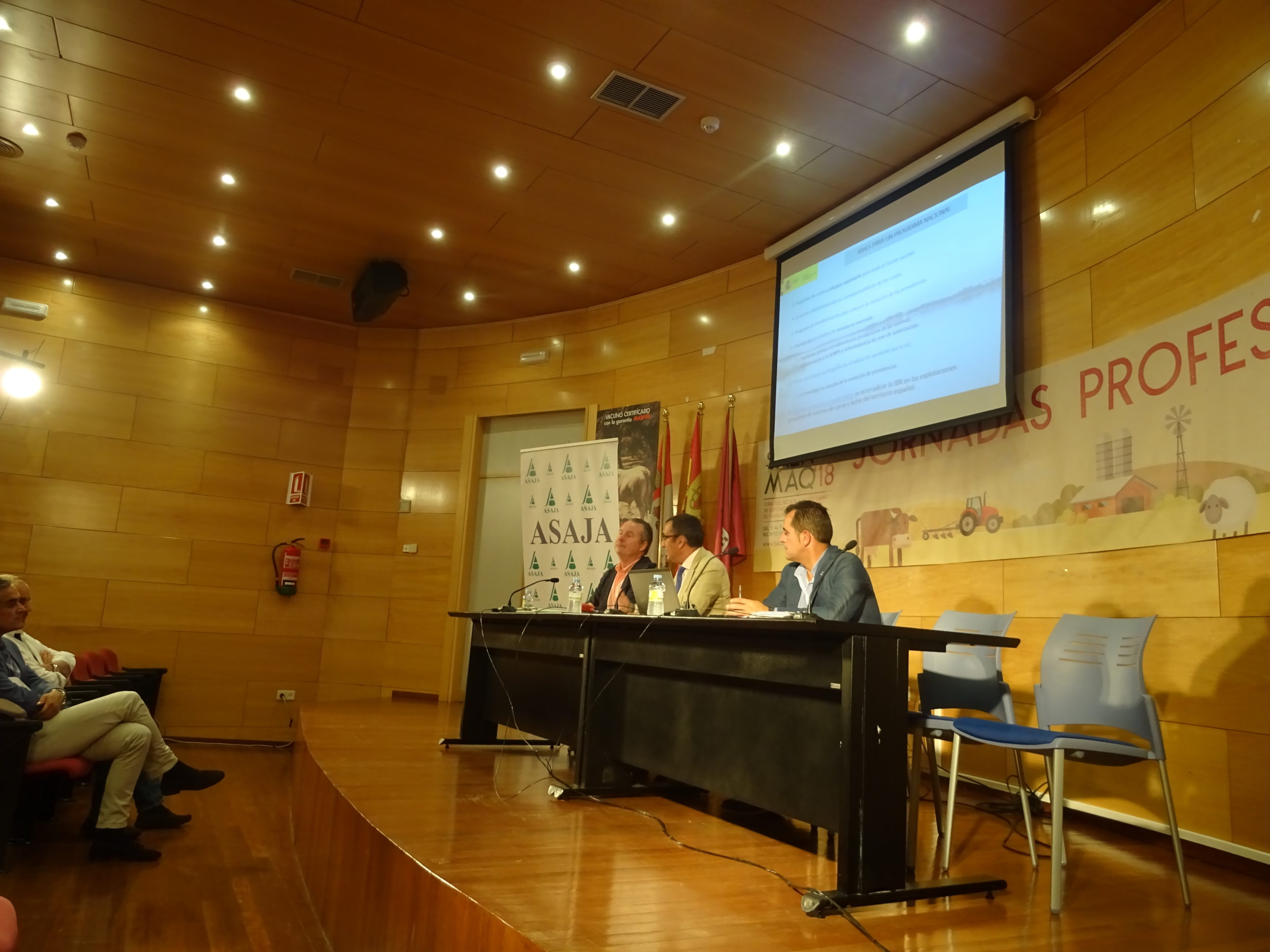 Donaciano Dujo, Valentín Almansa y Juan Luis Delgado. FOTO: ASAJA Salamanca