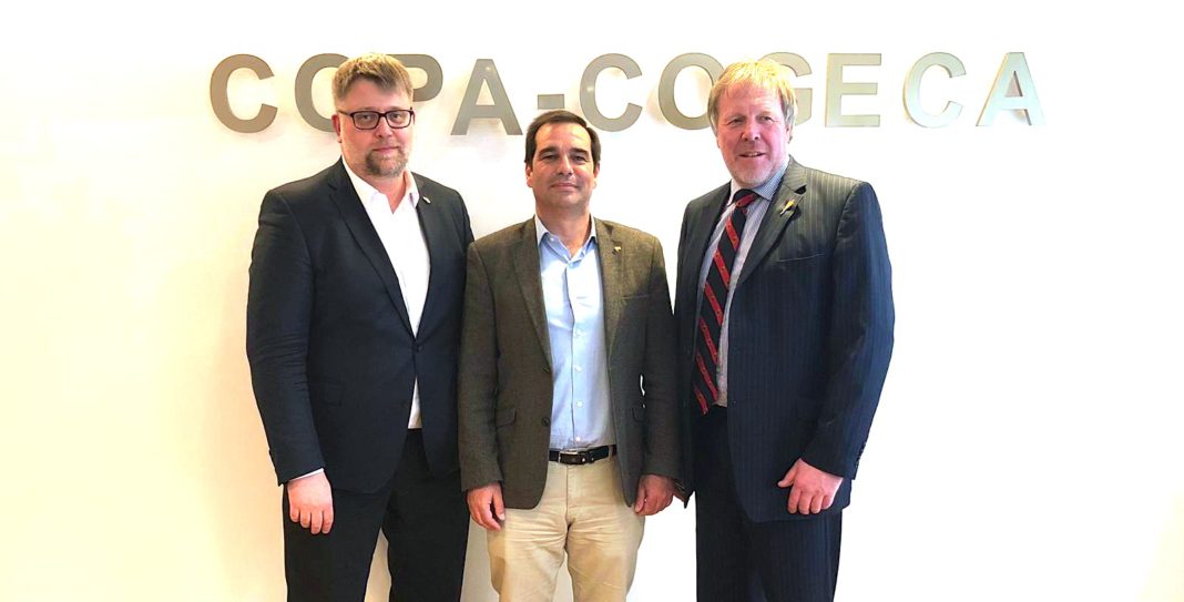 Pedro Gallardo, del Copa, en el centro de la imagen. Pedro Gallardo, del Copa, en el centro de la imagen.