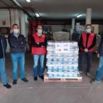 José Manuel Cortés, Juan Luis Delgado, miembros Cruz Roja y Carlos Sánchez