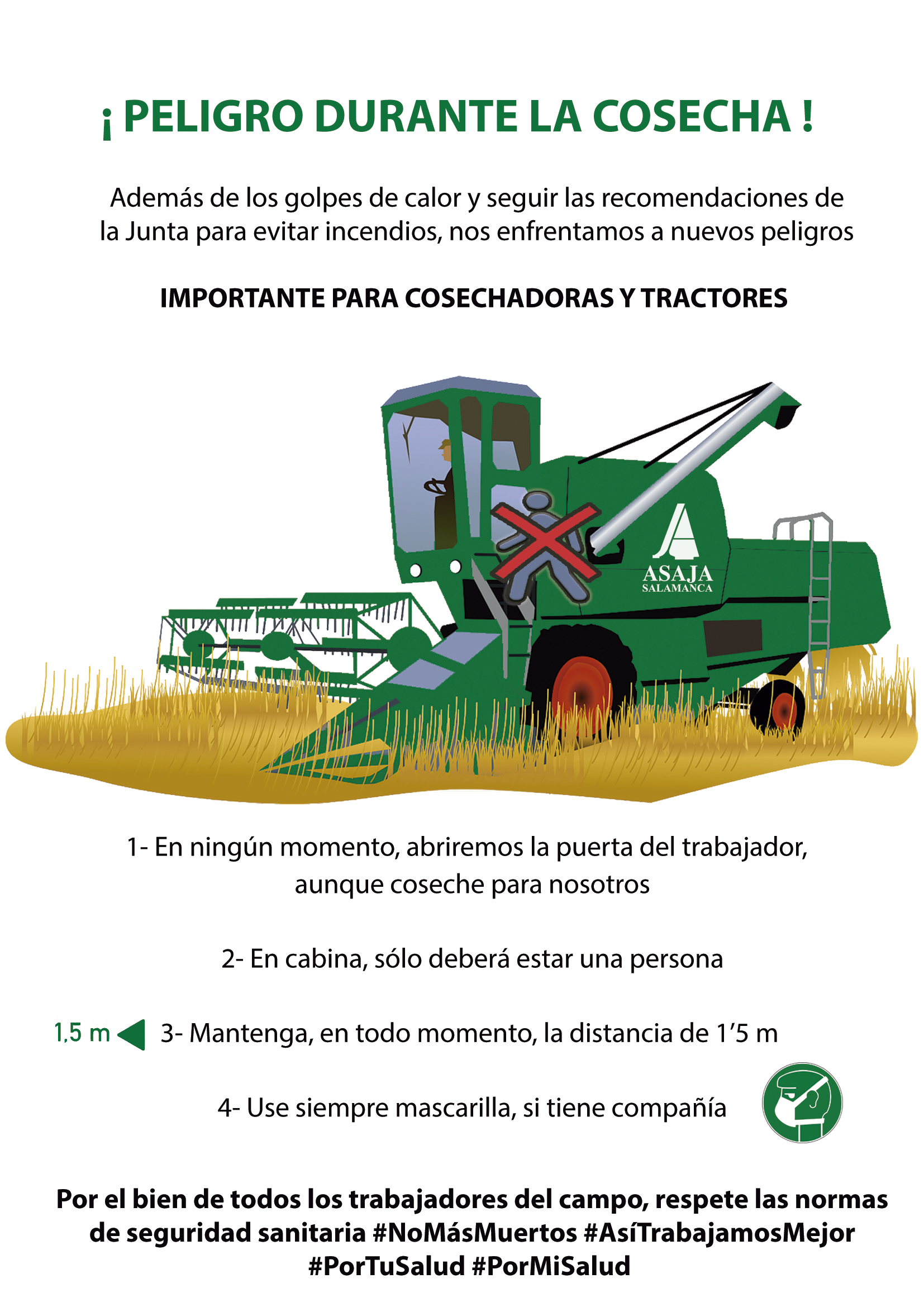 cosecha peligros web. ASAJA Salamanca