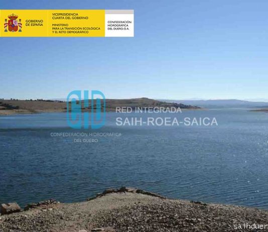 Salamanca supera el 74 % de agua acumulada Embalse de Santa Teresa.