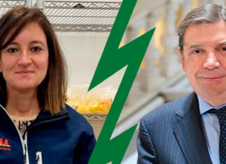 Octubre 2021: azucarillo, para Yolanda Medina, presidenta de la Interprofesional de la Patata; y galleta, para Luis Planas, ministro de Agricultura