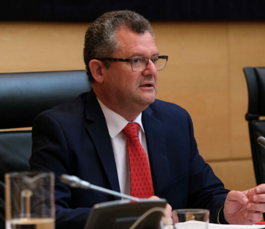 Gerardo Dueñas expone el programa que llevará a cabo su departamento durante la XI legislatura Gerardo Dueñas, consejero de Agricultura, en la sede de las Cortes de Castilla y León.