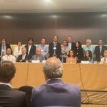 Pedro Barato, reelegido presidente nacional de ASAJA Pedro Barato, junto a los miembros de su candidatura.