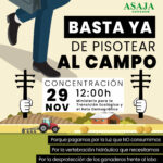 Concentración de ASAJA ante el Ministerio de Transición Ecológica y Reto Demográfico