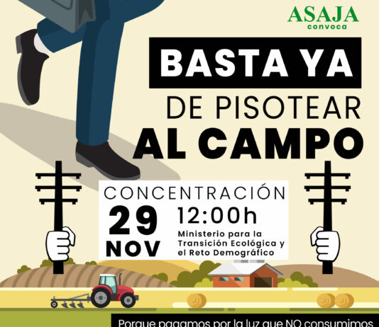 Concentración de ASAJA ante el Ministerio de Transición Ecológica y Reto Demográfico