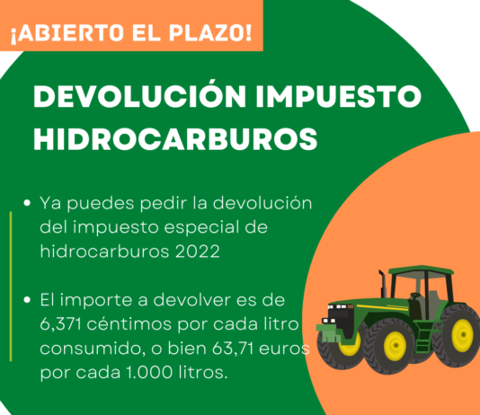 Ya puedes solicitar en ASAJA la devolución del impuesto especial de hidrocarburos 2022