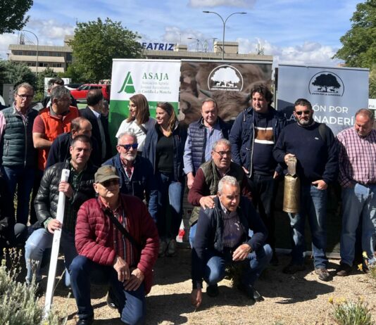 Ganaderos protestan en Toledo coincidiendo con el Foro de la Ganadería