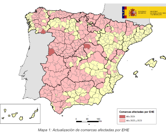Confirmado un foco de EHE en la comarca de Ciudad Rodrigo