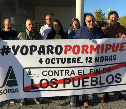ASAJA Soria secunda el paro de 5 minutos en defensa de los intereses de la ‘España Vaciada’
