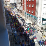 vista aérea manifestación