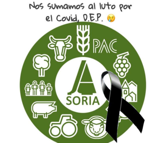 ASAJA Soria se suma al luto por las víctimas del coronavirus