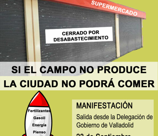 Autobuses de ASAJA para el acto de protesta en Valladolid el próximo 23 de septiembre contra los altos costes de producción que sufre el sector agrario