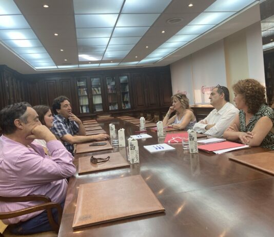 Reunión de la nueva presidenta de ASAJA Soria con los responsables de la Cámara de Comercio