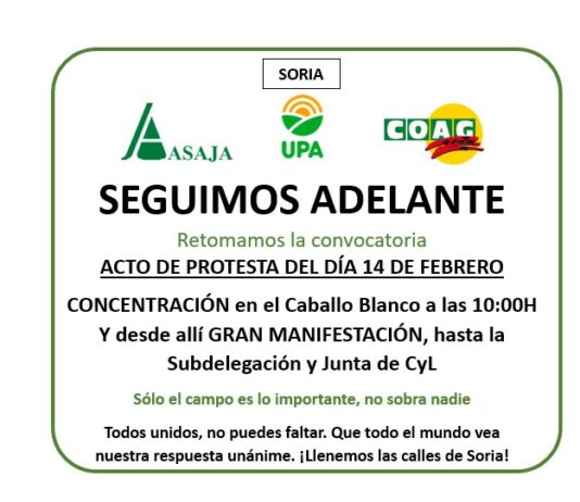 «Para que dejen seguir alimentando a las familias». Concentración el 14 de febrero en el Caballo Blanco y posterior manifestación hasta la Subdelegación del Gobierno y Delegación de la Junta