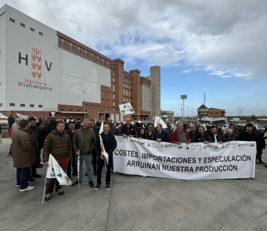 ASAJA Soria, al pie del cañón en la concentración de protesta de Arévalo. «Costes, importaciones y especulación arruinan nuestra producción»