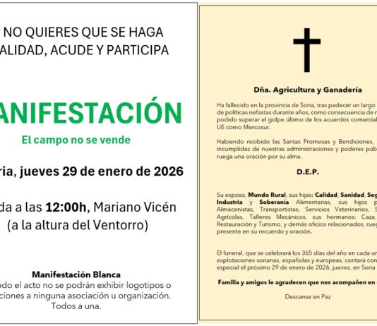 MANIFESTACIÓN. JUEVES 29 DE ENERO