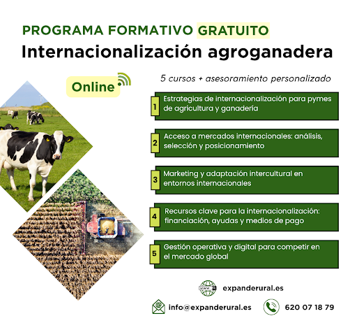 PROGRAMA FORMATIVO GRATUITO. INTERNALIZACIÓN GANADERA
