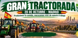 ASAJA llama a agricultores y ganaderos a participar en la tractorada del 28 de octubre en Madrid