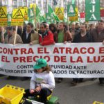 Manifestación contra el atraco en el precio de la luz, Asaja Castilla y León