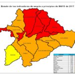 Nuevo mapa de los indicadores de sequía. En la cuenca del Duero se amplían las zonas en nivel de emergencia