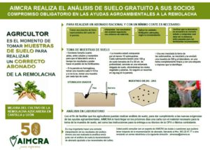 Análisis de suelo gratuitos para los remolacheros de AIMCRA