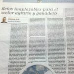 Retos inaplazables para el sector agrario y ganadero Retos inaplazables para el sector agrario y ganadero