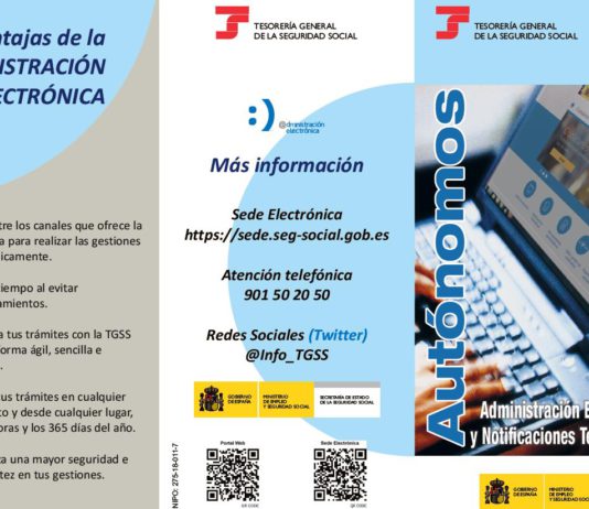 A partir del 1 de octubre, los trámites de los autónomos con la SS serán vía electrónica