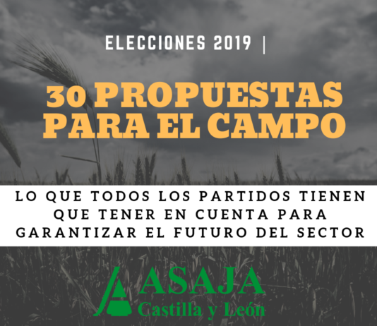 ASAJA pide a los partidos que pacten una estrategia que garantice estabilidad y futuro al sector agrario y ganadero