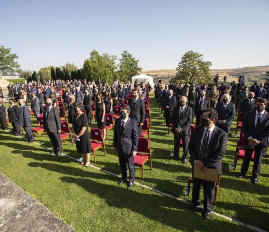 Acto de homenaje a todas las víctimas de la Covid-19 en Castilla y León