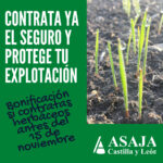 Bonificación adicional para los que contraten el seguro de herbáceos antes del 15 de noviembre