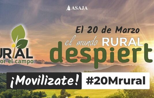 La organización del 20 de marzo hace un llamamiento a toda la población española a sumarse a la defensa del futuro del campo