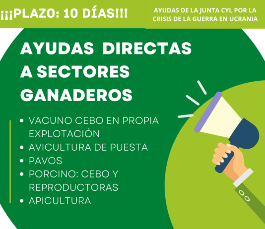 Solo 10 días para aceptar la ayuda de la Junta a sectores ganaderos todavía no auxiliados por la guerra en Ucrania