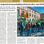 ÁVILA: Por el ejercicio de una actividad profesional y libre, vota ASAJA