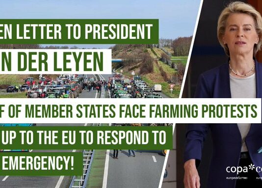 Protestas en el campo: Las organizaciones europeas, ASAJA entre ellas, advierten a von der Leyen que depende de la UE responder a esta emergencia