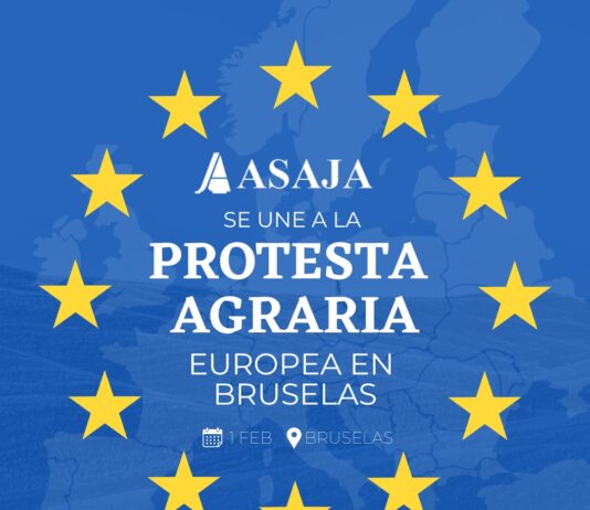 ASAJA se une a la protesta agraria europea en Bruselas