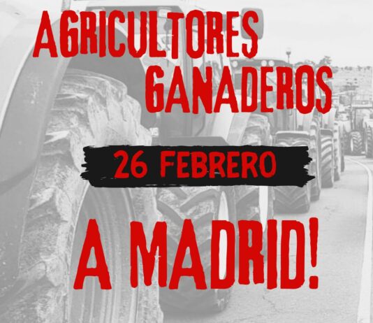 ASAJA, COAG y UPA convocarán actos nacionales de protesta en Madrid el próximo 26 de febrero