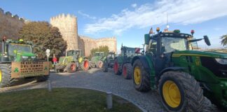 Ávila cierra hoy una semana de protestas del campo, que proseguirá el lunes en Segovia