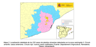 PPA. Actualización de la situación en jabalíes en Cataluña