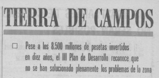 1973: Los problemas de Tierra de Campos