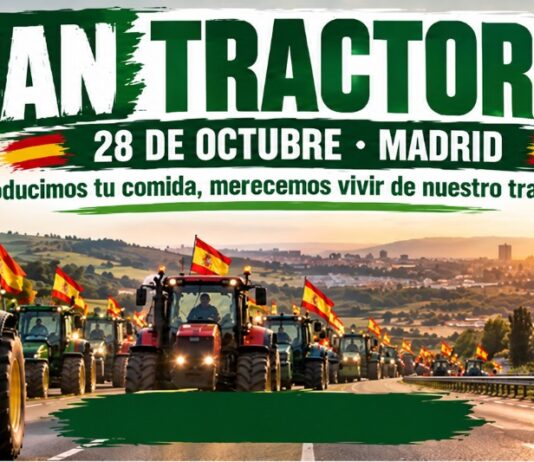 ASAJA, COAG y UNIÓN de Uniones convocan una gran tractorada en Madrid el 28 de octubre por un campo con futuro