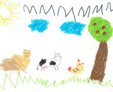 Diego Lavandera García, de 4 años, de La Carretera de Otero, León