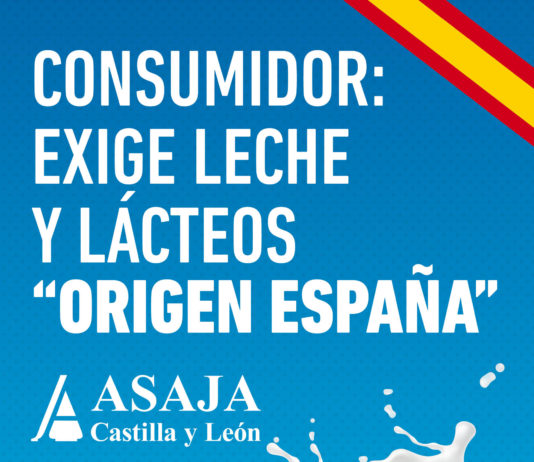 ASAJA anima a los consumidores a que pidan leche y lácteos “Origen España”